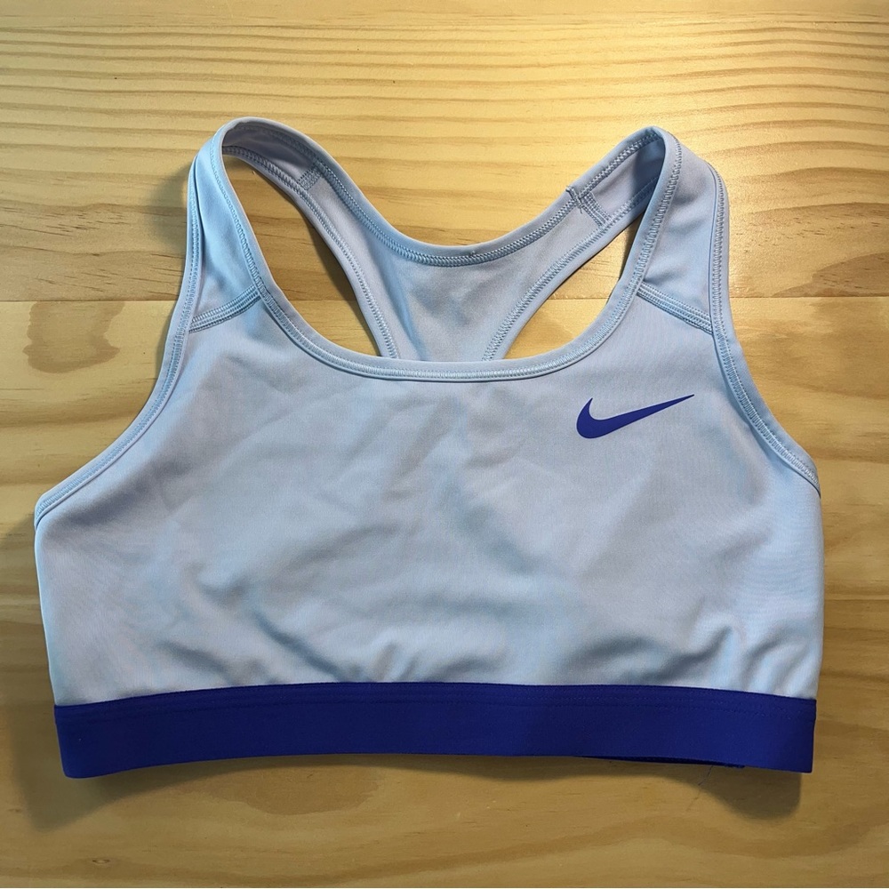 Nike Women's Medium Support Non Padded Sports Bra Women's Size Medium Blue